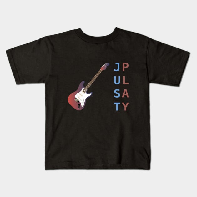 Just Play the Electric Guitar Kids T-Shirt by NorseTech